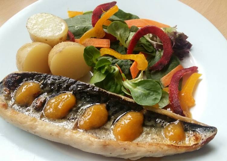 Step-by-Step Guide to Prepare Speedy Vickys Mackerel with New Potatoes &amp; Apricot Sauce GF DF EF SF NF