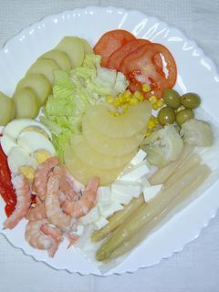 Una foto de Ensalada tropical