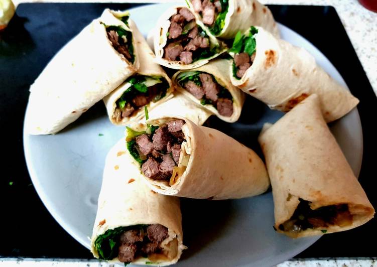 My Salt & Pepper seasoned Beef Wraps π