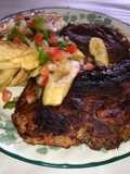 Chuleta a la plancha con salsa barbacoa…