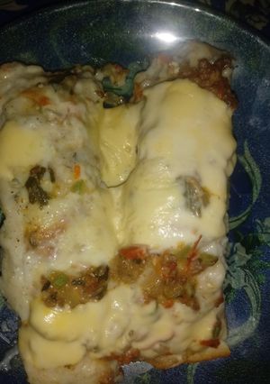 Una foto de Canelones de carne y verdura