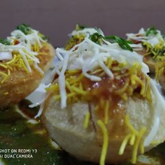 Sev puri A picture of Sev puri.