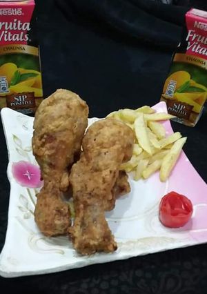 A picture of Fried chicken legs.
