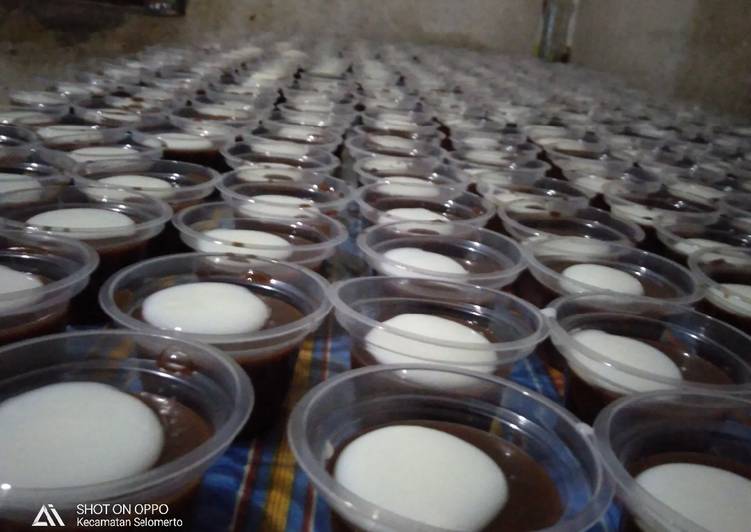 Puding coklat fla susu