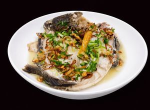 Hình của món SP.0381 - Cá Lóc Hấp Nước Mắm Sả.