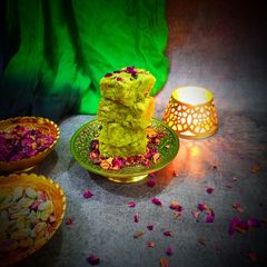 A picture of Lauki burfi.