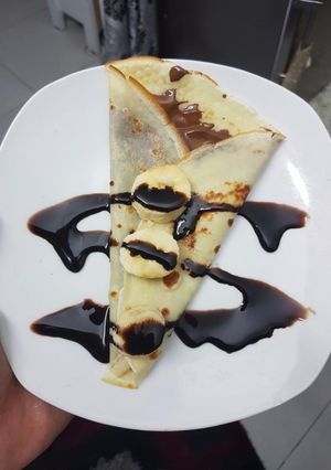 صورة لوصفة كريب بالنوتيلا 😋
