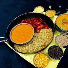 A picture of Homemade Sambar masala Powder.