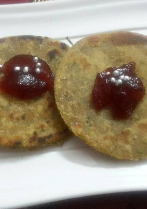 A picture of Moong parantha.