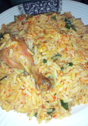 A picture of Delicious jallof Rice.