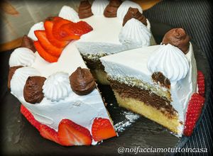 Foto di Torta Pan di Spagna (senza glutine) e Mousse al Cioccolato Fondente