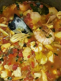 Una foto de Paella