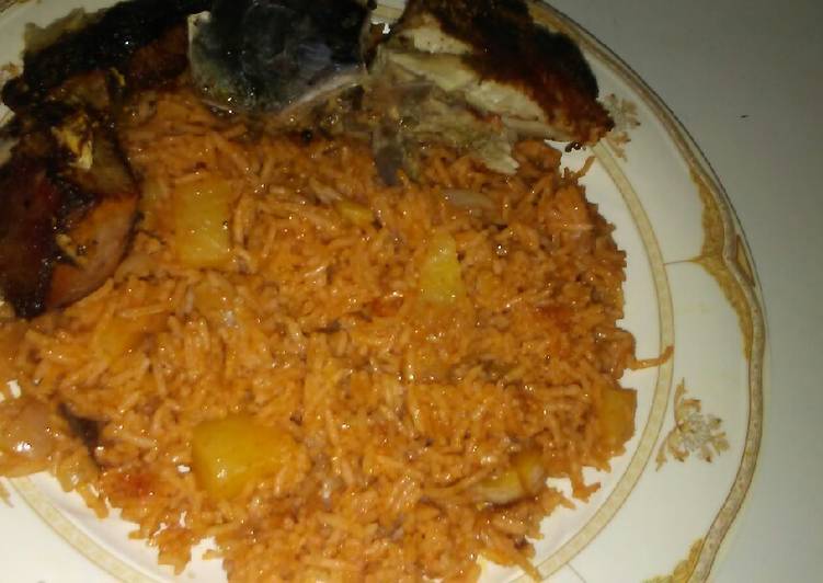 رز بسمتي مع حنيد سمك التونه