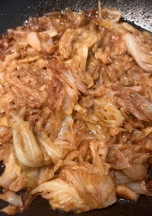 A picture of Sautéed Cabbage with Sweet Paprika and Garlic.