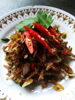 Foto resep Oseng oseng teri bawang pedas