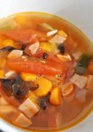 Foto resep Sup tomat merah pedas 🍅