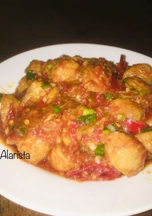 Foto resep Bakso sambel terasi goreng