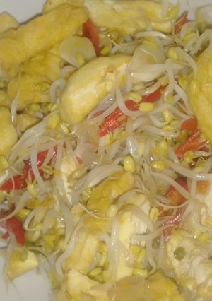 Foto resep Toge tumis campur tahu