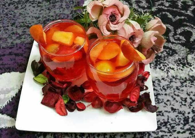 Rose Peach Lemonade...#Cocktails/Mocktails.
