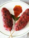 Beetroot kebabs