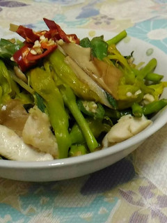 金針雞柳炒鮮菇 的食譜成品照片