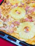 Pizza🍕 Hawaiana 🍍con Masa de avena 🍕🍷