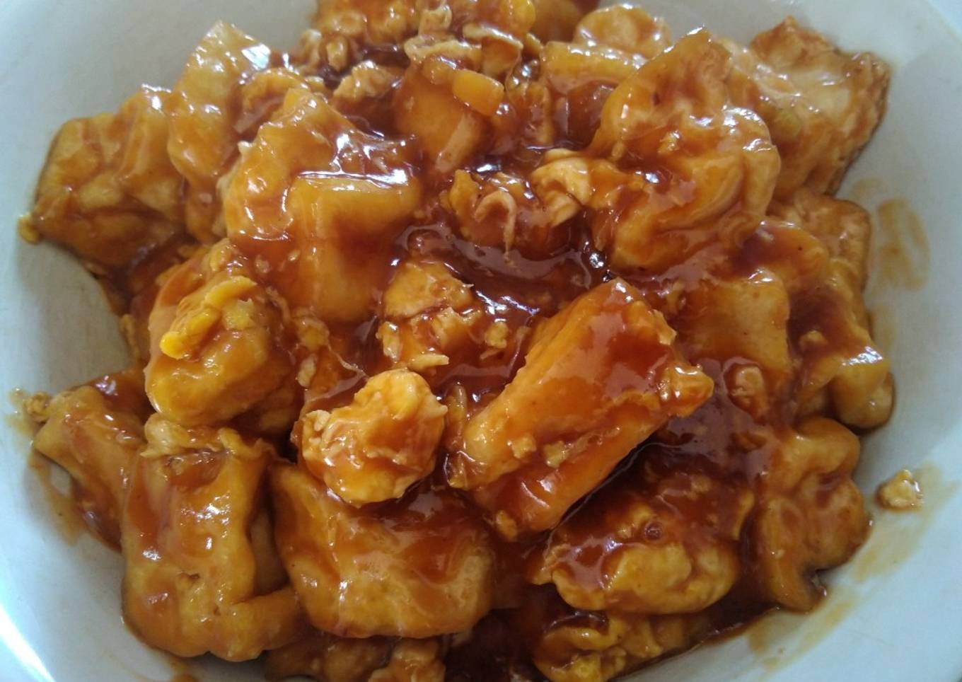 Tahu telur teriyaki