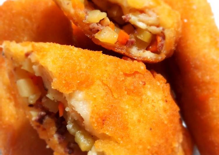 Cara Musim Semi LezatRisol isi daging kentang wortel🌯