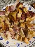 Enrolado de peito de frango