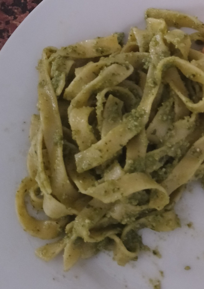 Una foto de Pasta al Pesto