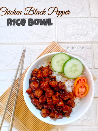 Cara Buat Chicken Black Pepper Rice Bowl Wajib Dicoba