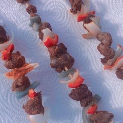 A picture of Nigerian style suya 🇳🇬.