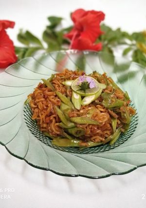 Foto resep Mie kacang panjang