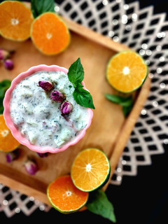 عکسی از دستور 🌸سالاد خیار و گوجه با سبزی معطر🌸