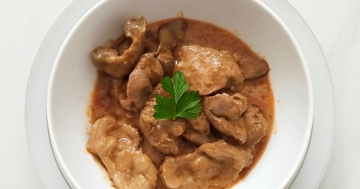 Ati ampela bumbu rendang
