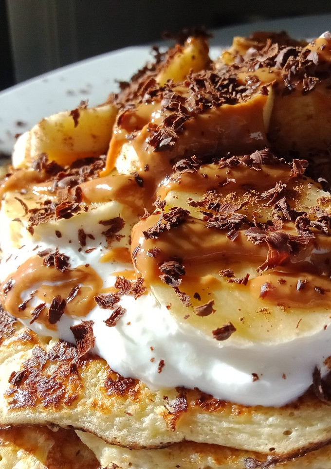 Una foto de Tortitas saludables de plátano