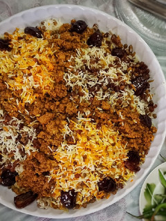 عکسی از دستور عدس پلو با گوشت چرخ کرده
