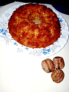 عکسی از دستور کیک موز و گردو
