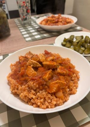 Tarhonyás husi csirkemellből recept fotója