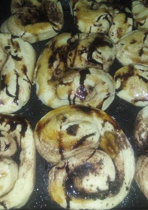 Una foto de Palmerones de choco y miel