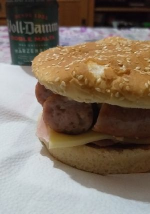 Una foto de Hamburguesa catalana