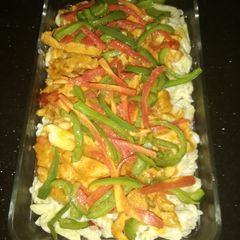 A picture of White sauce pasta.