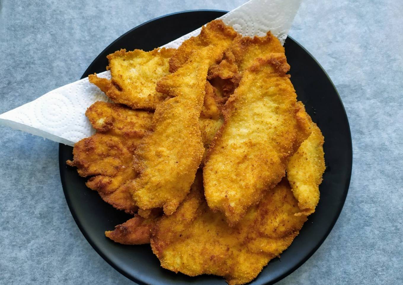 Escalopines de pollo. Mi receta 100 chicos...👏👏👏