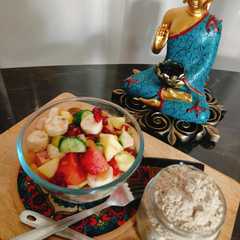 फ्रूट चाट घर के बने चाट मसाले से(fruit chaat recipe with homemade chaat masala)-レシピのメイン写真