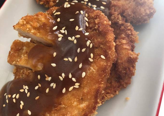 Resep Chicken Katsu Saus Teriyaki, Enak Banget