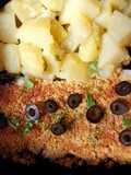 Bacalhau com Crumble de Broa e Batatas na Airfryer