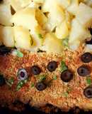 Bacalhau com Crumble de Broa e Batatas na Airfryer