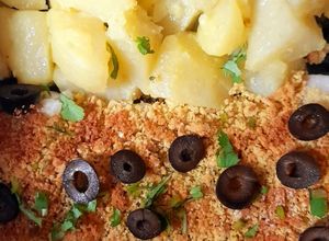 Foto de Bacalhau com Crumble de Broa e Batatas na Airfryer