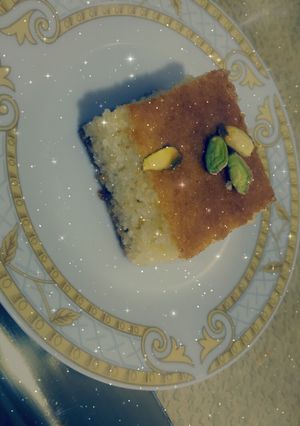 صورة لوصفة بسبوسة