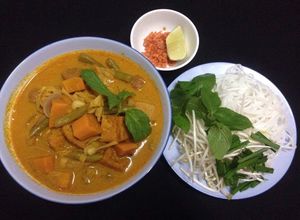 Hình của món Cari chay.